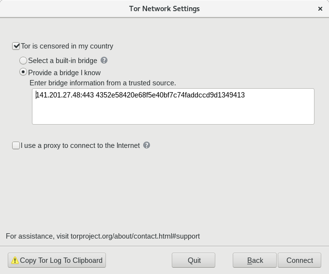 tor-custom-bridge